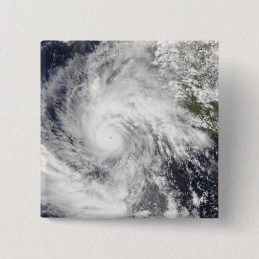 Hurricane Jimena Vierkante Button 5,1 Cm (Voorkant)