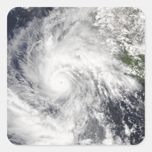 Hurricane Jimena Vierkante Sticker (Voorkant)