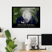 Hurricane Katrina Poster (Thuiskantoor)