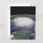 Hurricane Katrina Satellite afbeelding Briefkaart (Voorkant / Achterkant)