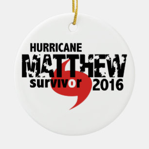 Hurricane Matthew Survivor oktober 2016 Keramisch Ornament
