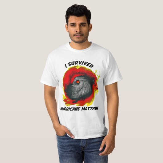 Hurricane Matthew Survivor T-shirt (Voorkant volledig)