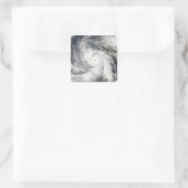 Hurricane Rick Vierkante Sticker (Tas)