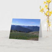 Hurricane Ridge Blank Note card Kaart (Gele Bloem)