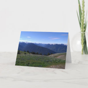 Hurricane Ridge Blank Note card Kaart
