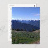 Hurricane Ridge - Briefkaart van het Nationaal Par (Voorkant / Achterkant)
