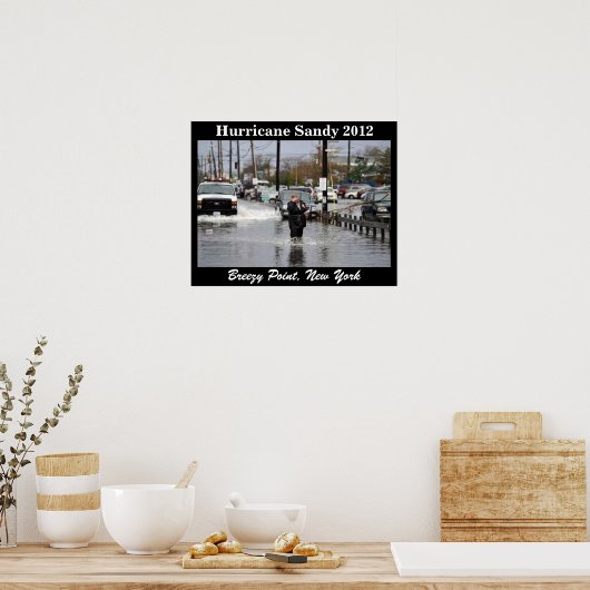 HURRICANE SANDY 2012 poster (Keuken)