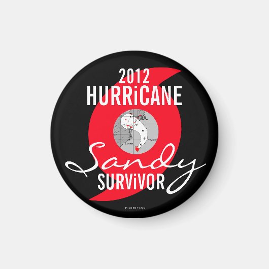 Hurricane Sandy Survivant Magnet 5 (Devant)