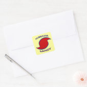 Hurricane Sandy Symbol Vierkante Sticker (Envelop)