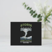 Hurricane Storm Chaser Tornado Chasing Wind Gift Briefkaart (Staand voorkant)