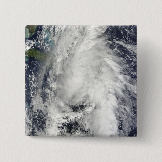 Hurricane Tomas Vierkante Button 5,1 Cm (Voorkant)