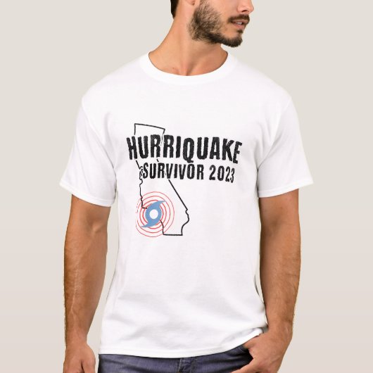 #Hurriquake Overlevende 2023 T-shirt (Voorkant)