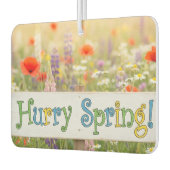 Hurry Spring! Landscape Rectangle Air Freshener Luchtverfrisser (Links)