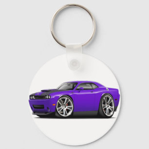 Hurst Challenger Paarse Car Sleutelhanger
