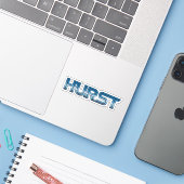 Hurst Texas Sticker (Laptop met iPhone)