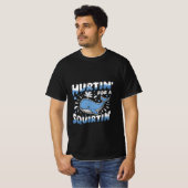 Hurtin' For A Squirtin' Funny Blue Whale Inappropr T-shirt (Voorkant volledig)