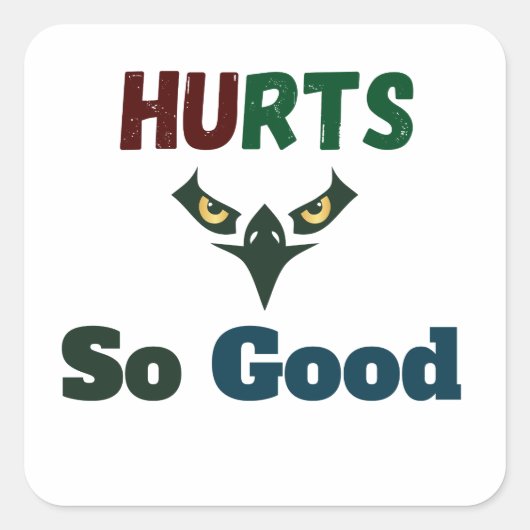 Hurts zo goede arena's vierkante sticker (Voorkant)