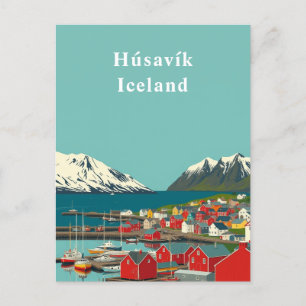 Húsavík, IJslandse kunststad Briefkaart