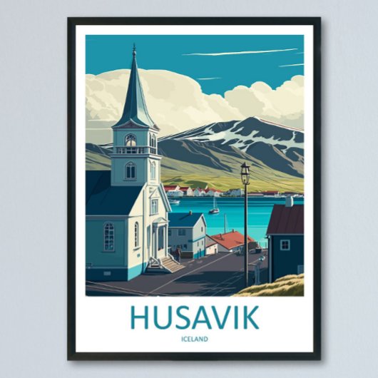 Husavik Voyage Impression Art Mural Husavik Décora