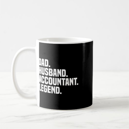 Husband Accountant Legend Accounting Tax Accountan Koffiemok (Links)