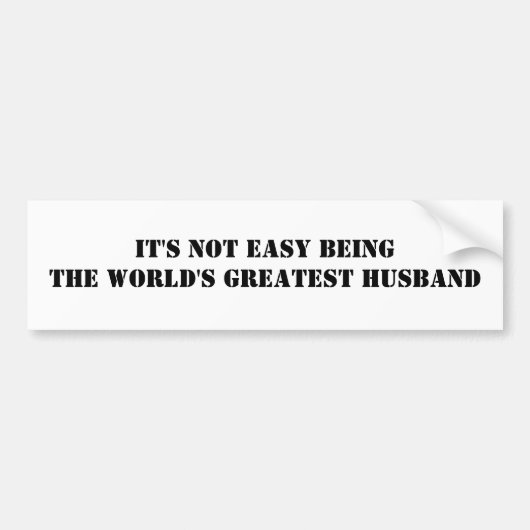 Husband Bumpersticker (Voorkant)
