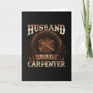 Husband Dad Carpenter Vaderdag Kaart
