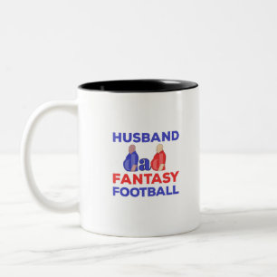 Husband Dad Fantasy Football Tweekleurige Koffiemok