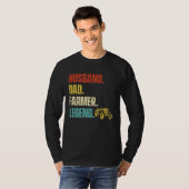 Husband Dad Farmer Legend T-shirt (Voorkant volledig)