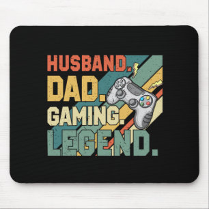 Husband Dad Gaming Legend Vaderdag Muismat