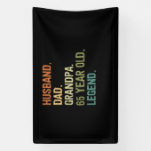 Husband dad grandpa 65 year old 65th birthday men spandoek (Verticaal)