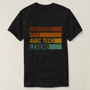  Husband Dad HVAC Tech Legend Funny HVAC Technicia T-shirt