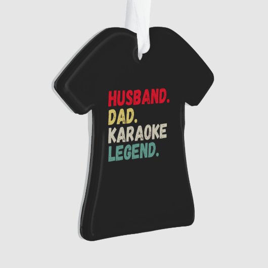 Husband dad karaoke legend vintage customized (devant)