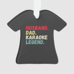 Husband dad karaoke legende aangepast ornament