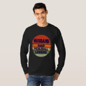 Husband Dad Legend Pickleball Funny vader T-shirt (Voorkant volledig)