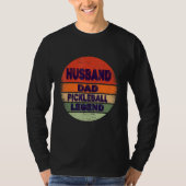 Husband Dad Legend Pickleball Funny vader T-shirt (Voorkant)