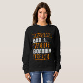 Husband Dad Paddle Boarding Legend Stand Up Paddle Trui (Voorkant volledig)