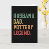 Husband Dad Pottery Legend Archeology Kaart (Gele Bloem)