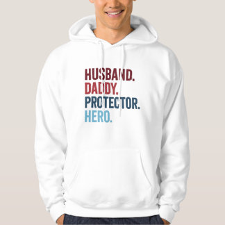 Husband Dad Protector Hero Hoodie