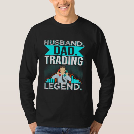 Husband Dad Trading Legend Stock Forex Crypto T-shirt (Voorkant)