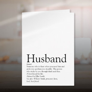 Husband Definition Fun Modern Kaart