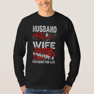 Husband en Wife Scuba die partners voor het leven  T-shirt