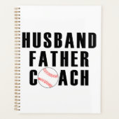 Husband Father Coach Baseball Dad Quote (Devant)