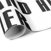 Husband Father Coach Baseball Dad Quote Cadeaupapier (Rol Hoek)