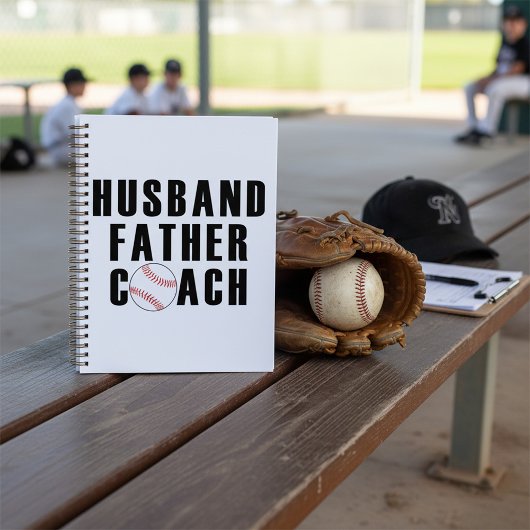 Husband Father Coach Baseball Dad Quote Planner