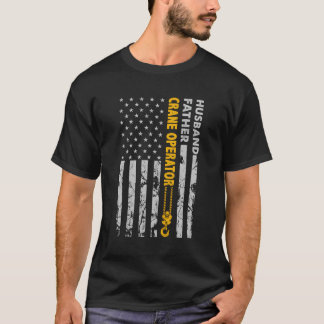 Husband Father Crane Operator Verenigde Staten Vla T-shirt