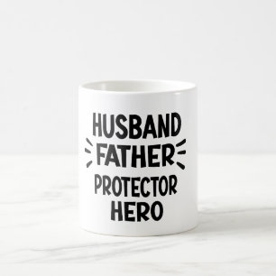 Husband Father Protector Hero Funny Vaderdag Koffiemok