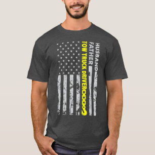 Husband Father Tow Truck T-shirt