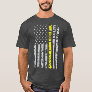 Husband Father Tow Truck T-shirt