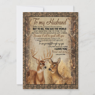 Husband Gift   Brief aan mijn echtgenoot/echtgenot Kaart