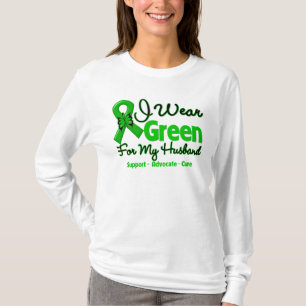 Husband - Green Awareness Ribbon T-shirt